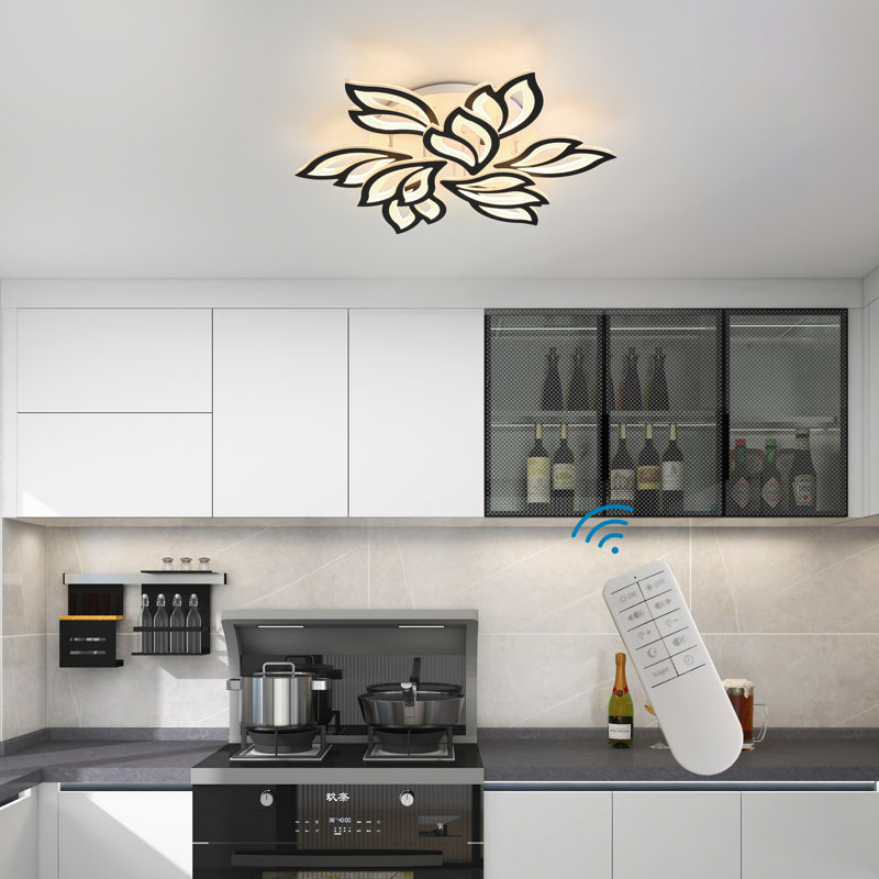 Bellewood Acrylic LED Flush Mount, Black