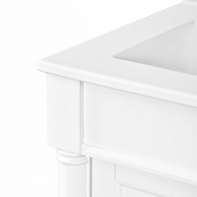 Meuble-lavabo 24 po avec lavabo supérieur, Blanc