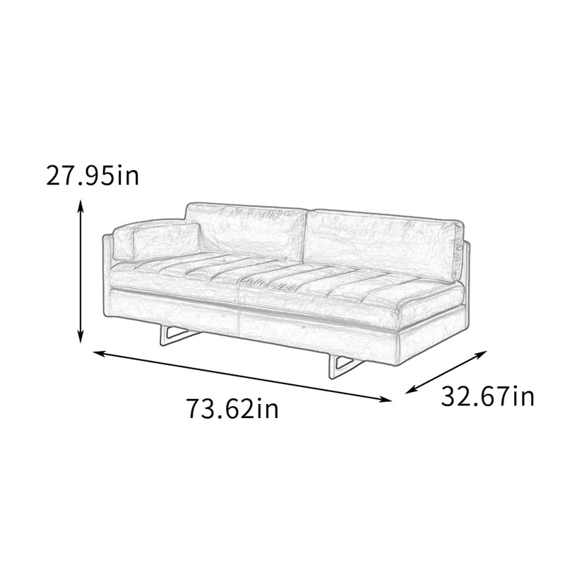 Méridiennes d'intérieur en cuir Living Room, Orienté à gauche (vu de face)