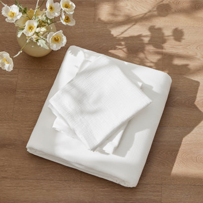 Bedsure Cotton Blend Rayon Derived from Bamboo, Cooling Duvet Covet for Hot Sleepers,  Bedding Set for All Seasons