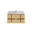 Meuble-lavabo simple 42 po avec plateau en quartz Matelynn
