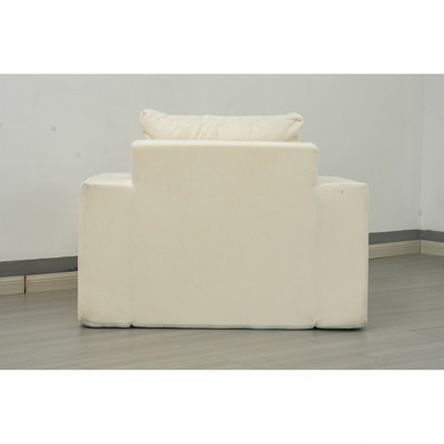 Canapé dans une boîte Canapé en mousse avec coussin, fauteuils à billes pour adultes en mousse rembourrée à haute densité, grand canapé à billes pour salon Chambre à coucher