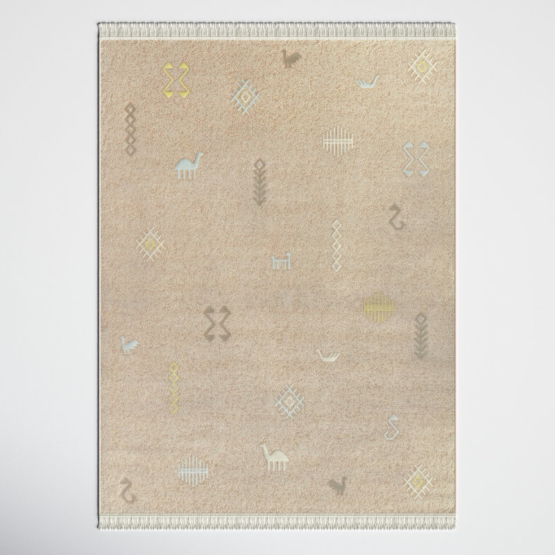 Yulemni Pearcy Abstract Recycled Area Rug, Rectangle 7'10" x 10'