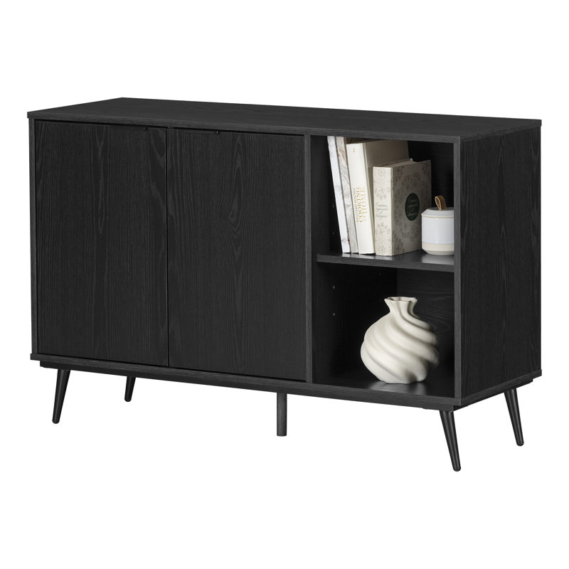 Buffet 2 portes avec rangement ouvert Mezzy