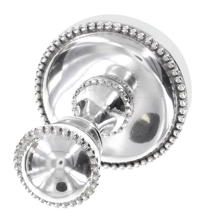 Sanzio Robe Hook, Polished Silver