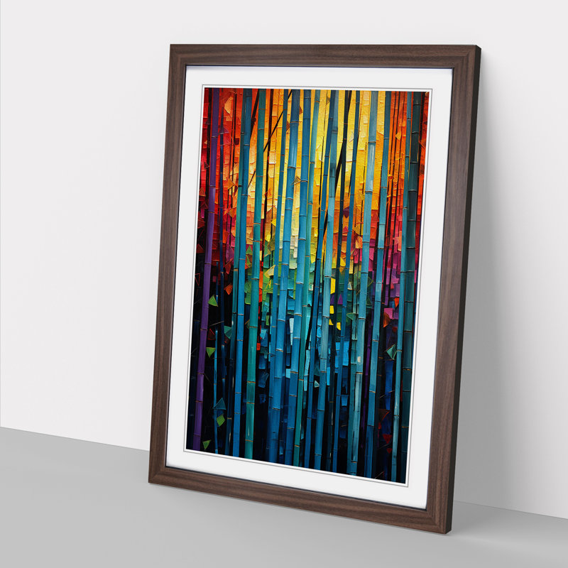 Single Picture Frame Wall Art, 34cm H x 25cm W, Walnut Framed