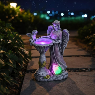 Angel and Pool Statue