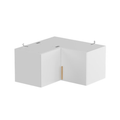 Corner Wall Cabinet with 2 Doors – Spacious, White