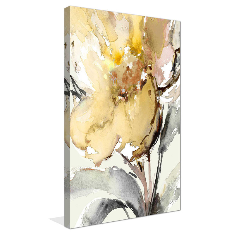 «Bright Blooms II», reproduction d'art sur toile tendue, H 30 po x l 18 po x P 1 po