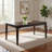 Hiun Dining Table, 72 Inch Rectangular Top W Tapered Legs, Oak Brown