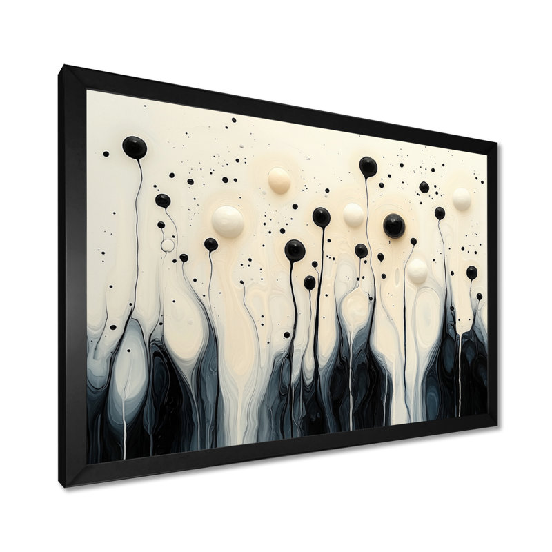 Cricklade noir blanc vague rythmique rivière IV, Reproduction encadrée d'une seule photo, H 30 po x l 40 po, Noir