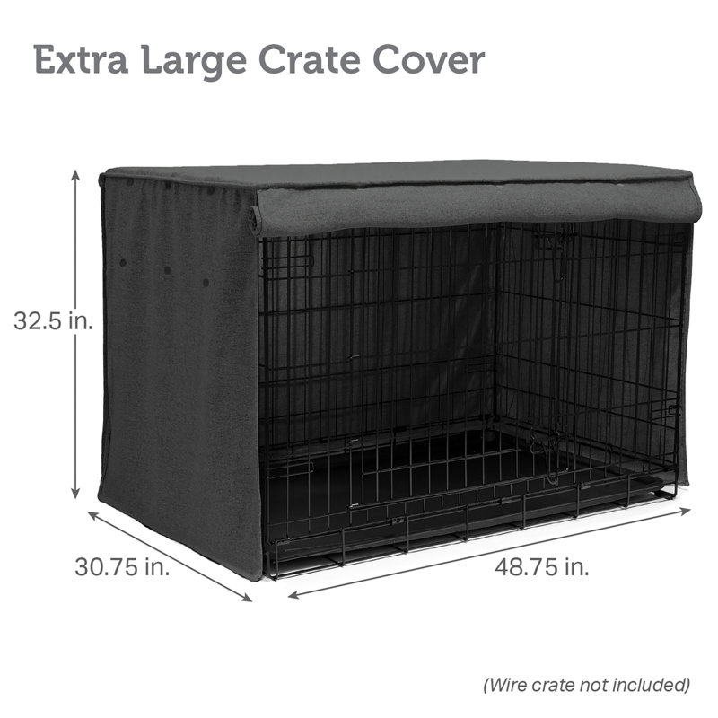 Housse de cage pour chien Trucker, H 32,5 po x l 48,75 po x P 30,75 po
