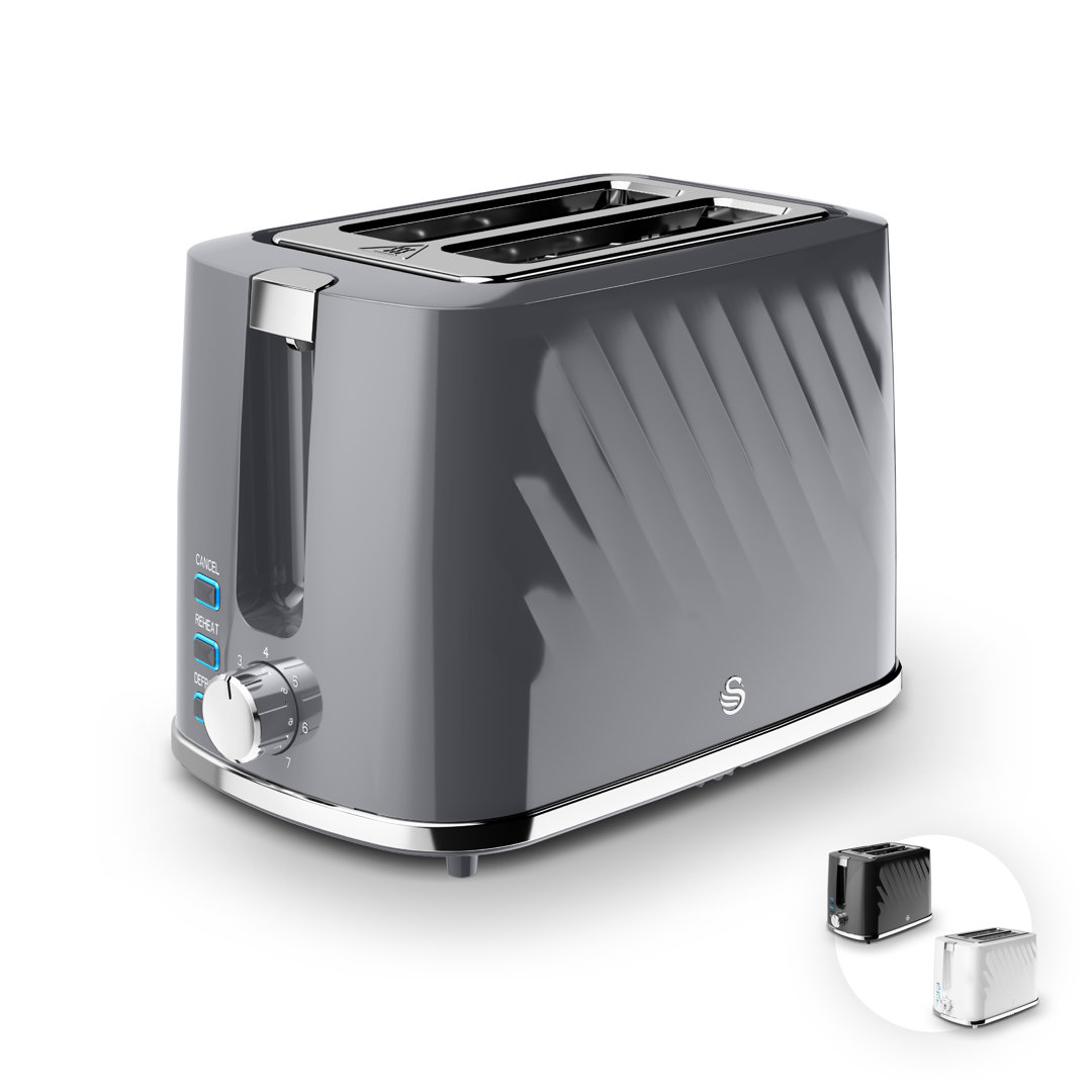 Swan Windsor 2 Slice Toaster St14071gry (Grey) - Image 5