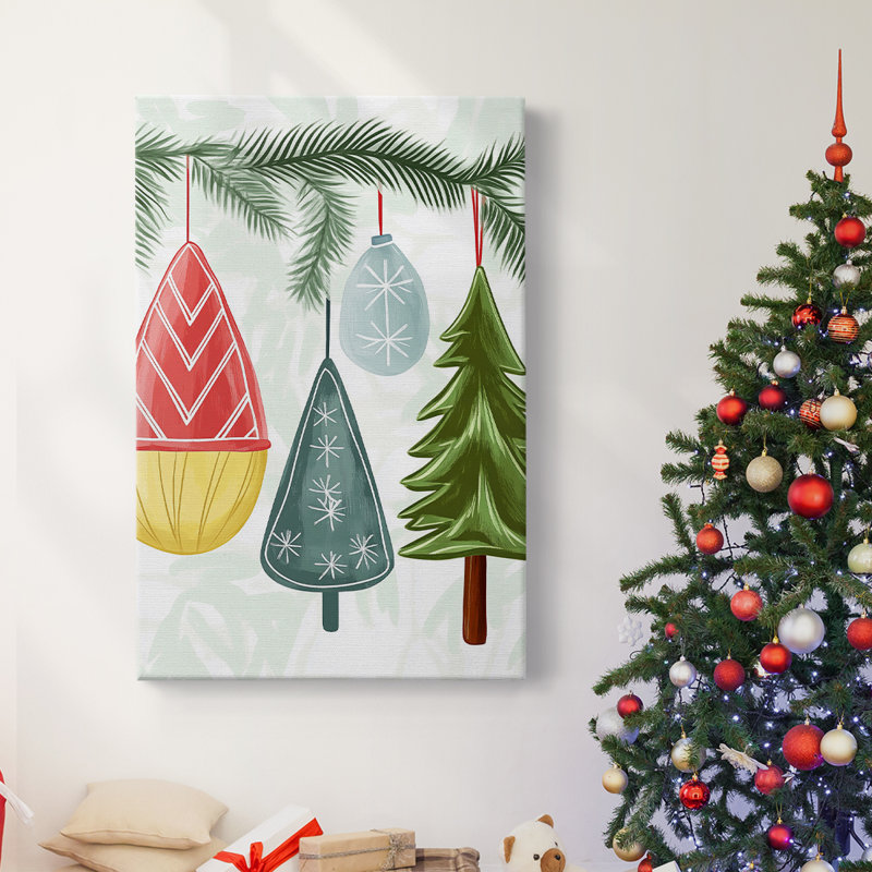 Art des Fêtes de Noël - Toile tendue avec châssis CCLXIX, H 18 po x l 12 po