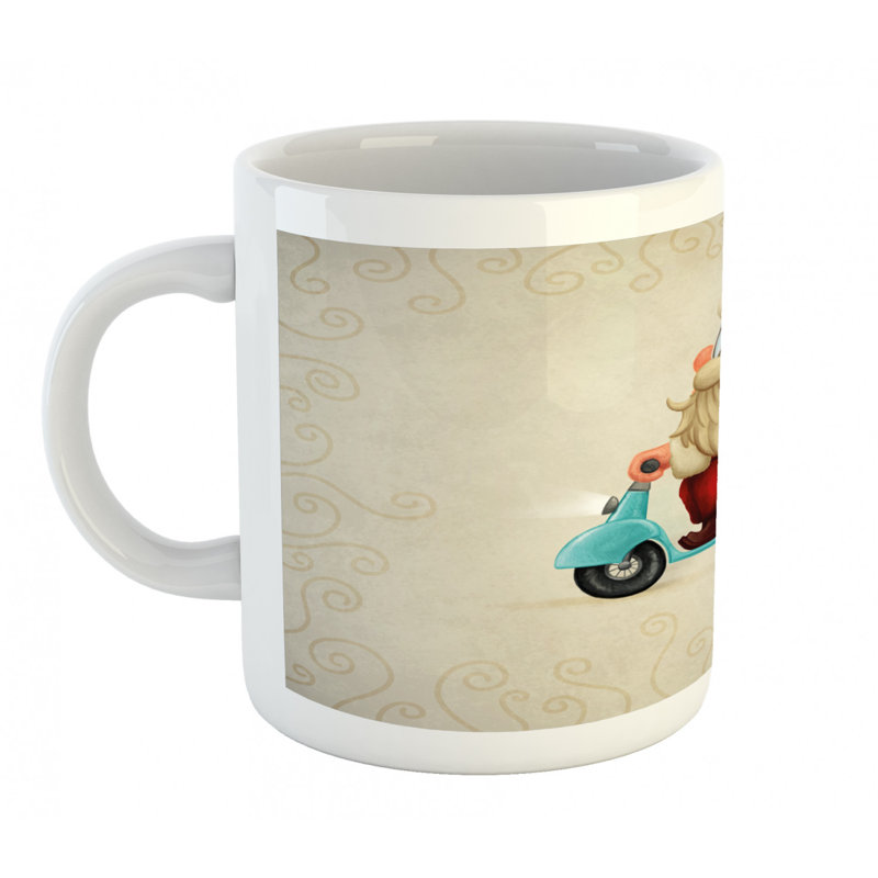 Grande tasse à café vieilles père noël