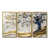 Toile avec cadre flottant or