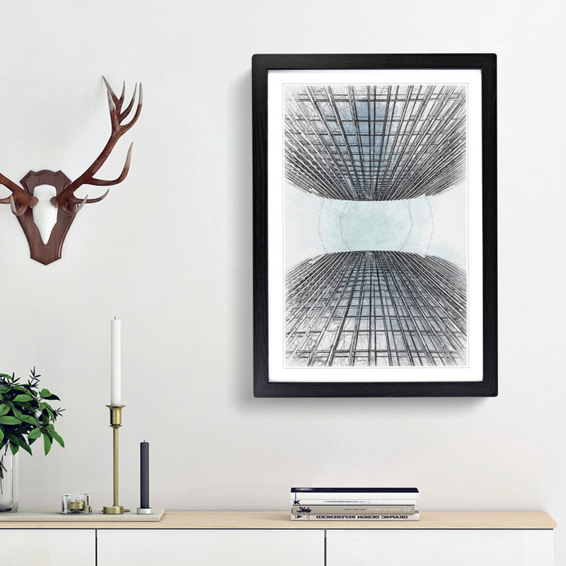 Sketching the Architecture Vol.48 - Picture Frame Drawing Print, 36cm H x 27cm W x 2cm D, Black Framed