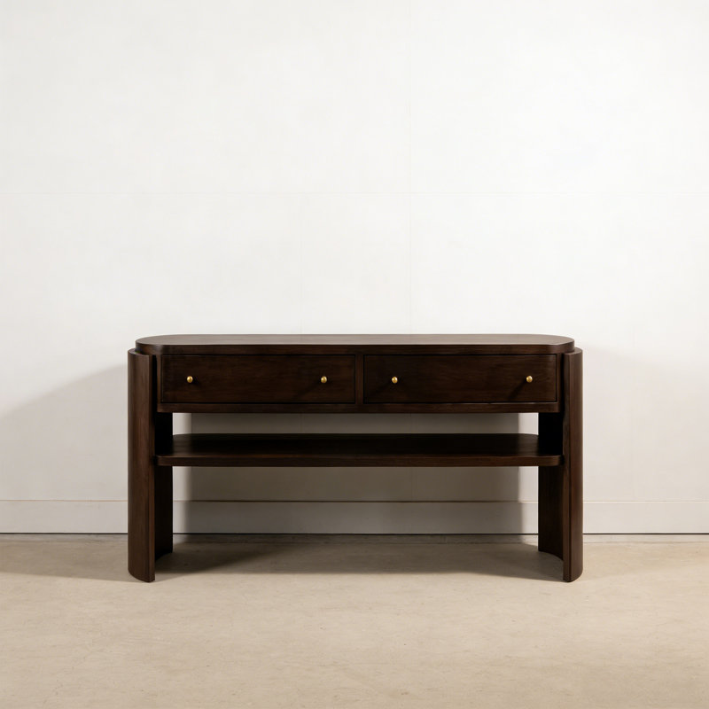 Retro Multifunctional Practical Console Table, 35.43" H x 47.24" W x 15.75" D