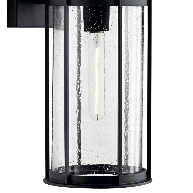 Griswalde Wall Light, 18" H x 8" W x 10" D, Black