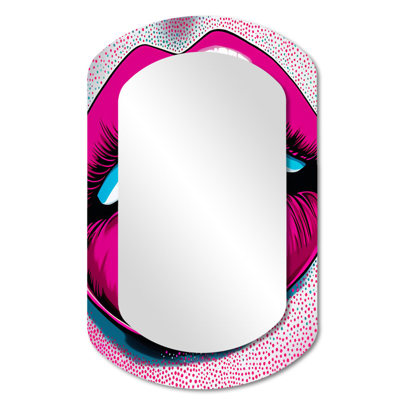 Miroir mural Popart Sensual, 31 po x 19 po