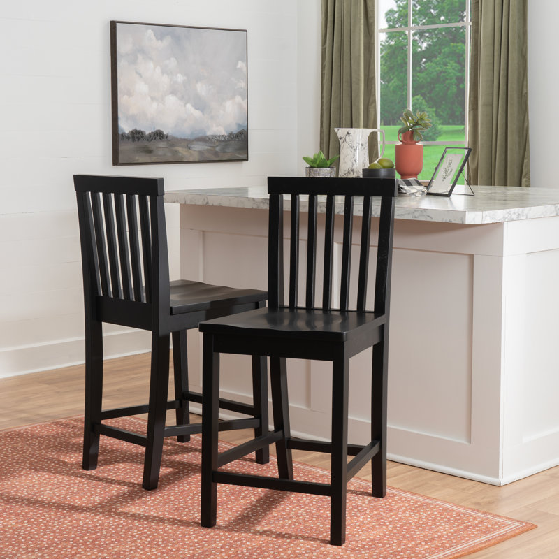 Percival Counter Stool Set, Black