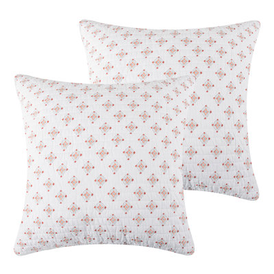 Bertelli Off-White Euro Sham Set of 2