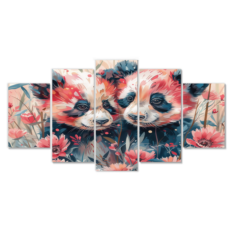 Tobiah - Panda, ensemble d'art sur toile