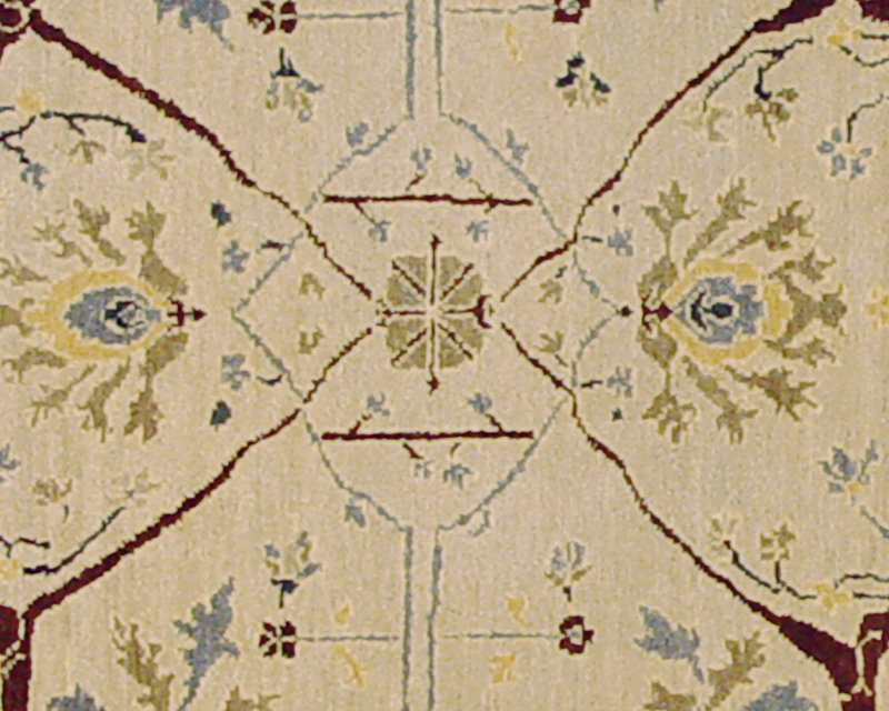 Jozan Hand Woven Wool Oriental Area Rug, Rectangle 6' x 9'