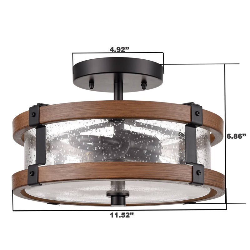 Odegaard Glass Flush Mount