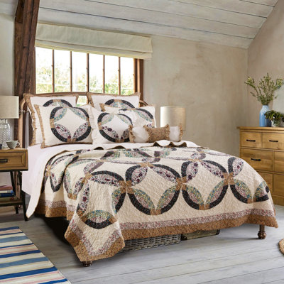 Benjamin Cotton Blend Geometric Shapes Quilt