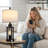Cochranville 23.6" Dimmable Lantern Table Lamp Set with Night Light and USB Ports-1200995834-1200995835