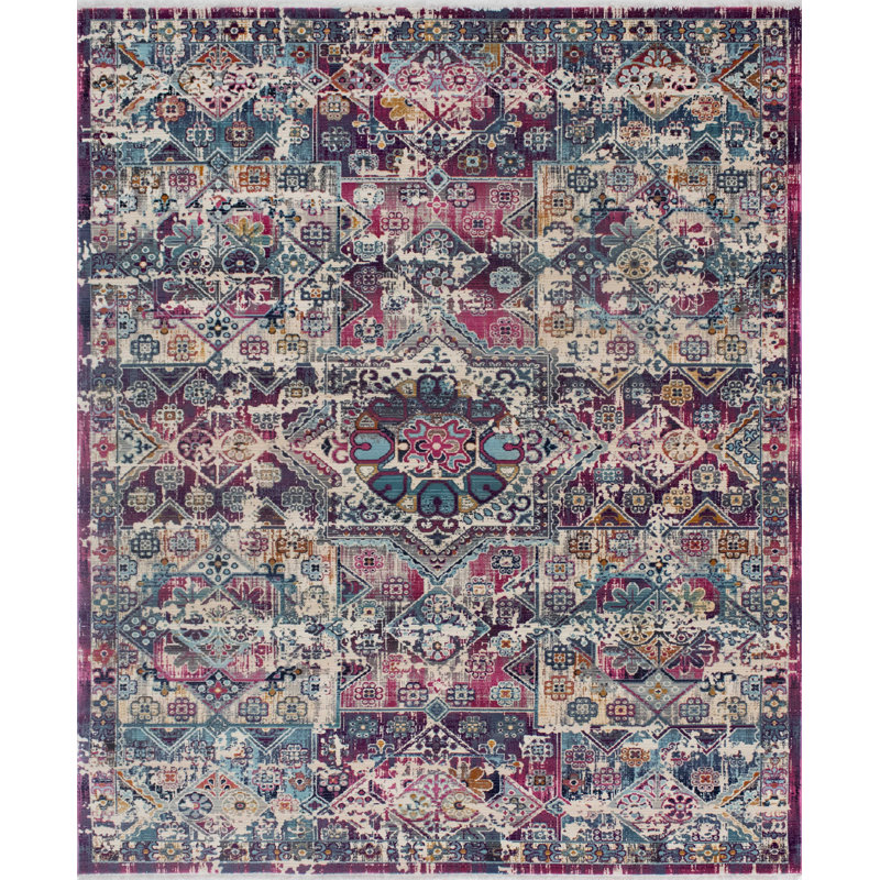 Lucha Geometric Indoor Rug, Rectangle 2' x 3'