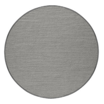Machine Washable Solid Gray Area Rug