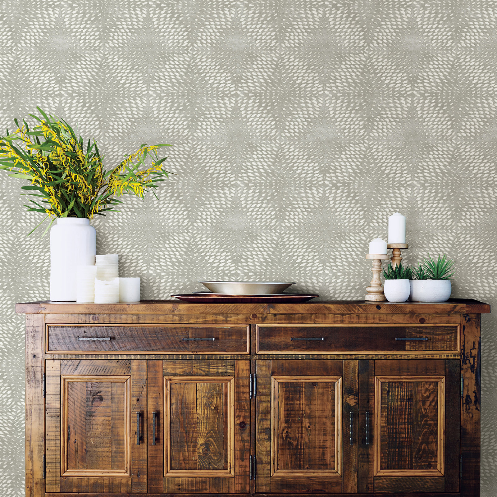Bardwell Wallpaper Roll, Gray