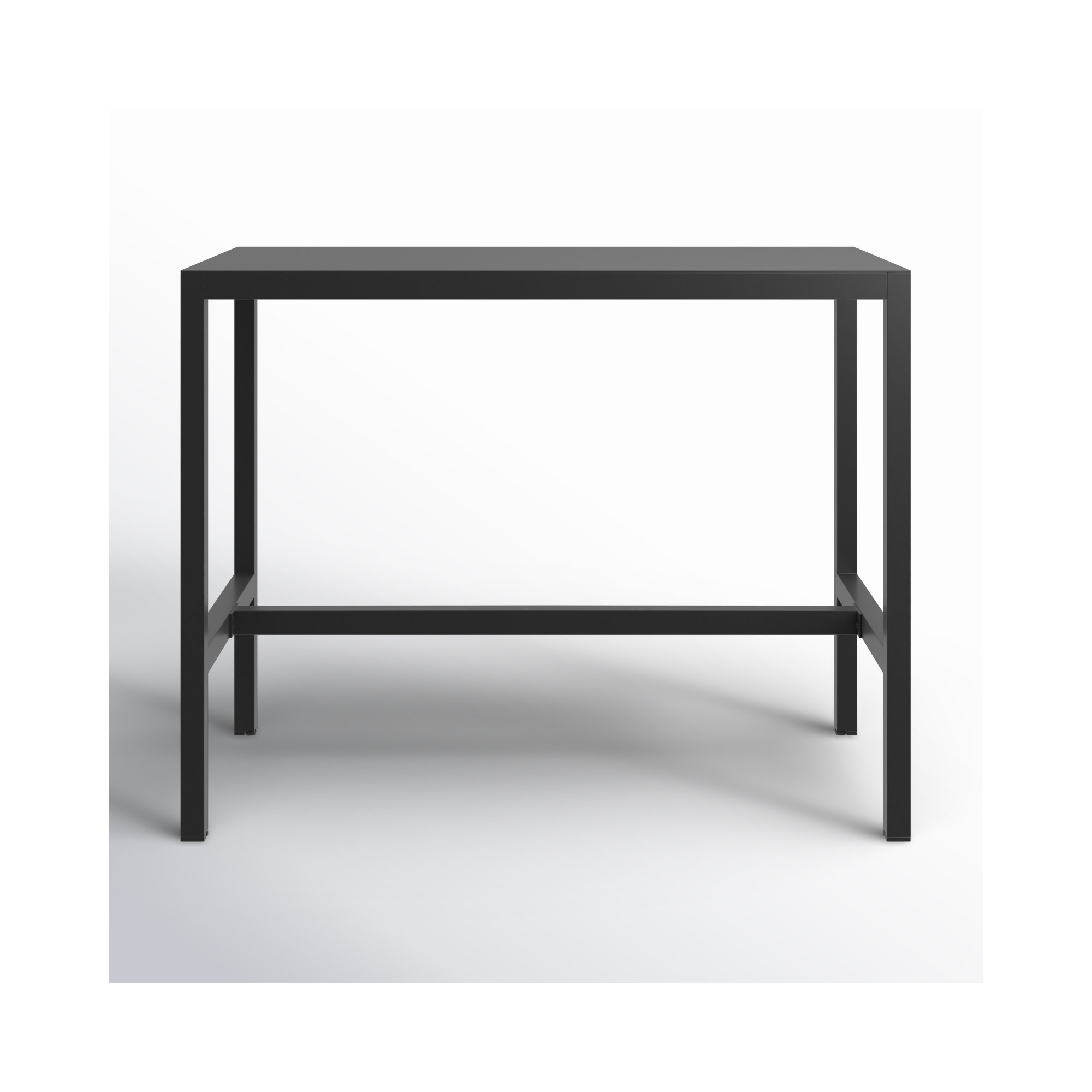Armando Aluminum Bar Table, Black