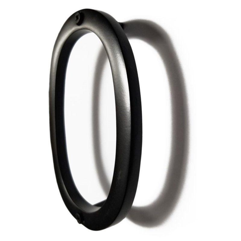 Numéro de maison en métal flottant, 0, 6", Noir
