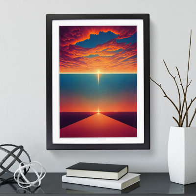 XV1022-4348X Super Abstract Sunset - Single Picture Frame Print