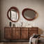 Miroir mural en bois massif