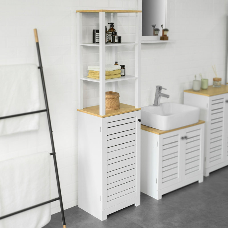 Gustina Freestanding Linen Cabinet
