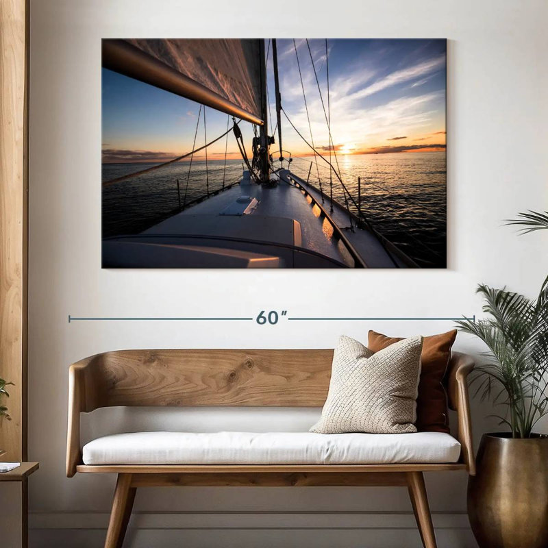 Mehar Yacht To Sunset, H 34 po x l 51 po