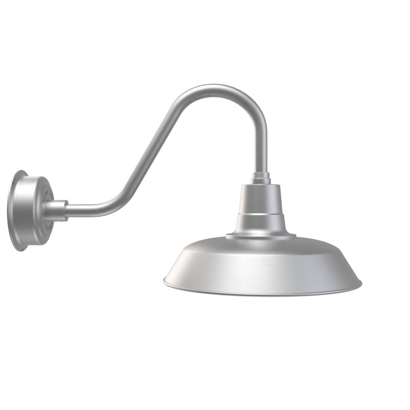 Haleigh Wall Light, Galvanized Silver, 19.025" H x 21" W x 14.25" D