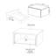 Mirazo 43cm W Particle Board / Chipboard Bedside Table-530724877