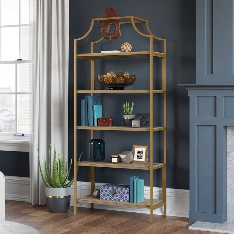 Chiasson Bookcase, Deco Stone