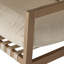 Chaise berçante d'extérieur en bois massif avec coussins Copley-2126557271