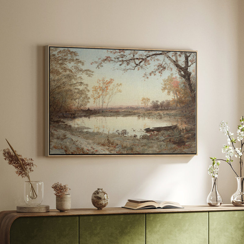 Rétro nautique - CCxxi, H 25 po x l 37 po x P 2 po, Toile argentée avec cadre flottant