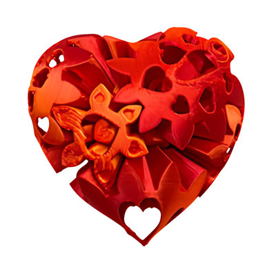 Print Cut Outs Gear Balls Hearts