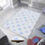 Élégant tapis imprimé en 3D, 4,6 x 7,2 pi | 100% polyester, hauteur des poils de 0,31 po, antibactérien | Revers en PVC antidérapant, lavable à la machine, parfait pour le salon ou la chambre à coucher, design durable et élégant-227702890