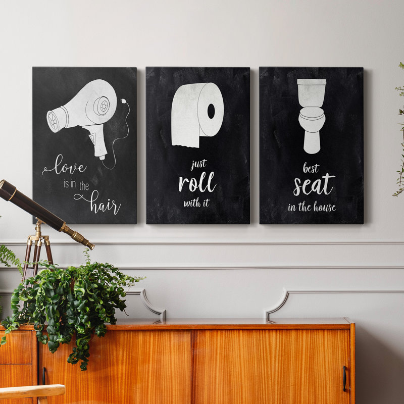 «Best Seat», ensemble de 3 impressions sur toile tendue, H 48 po x l 96 po x P 1 po