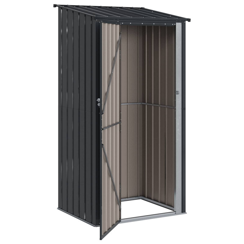 Vidaxl Garden Sheds Metal Outdoor Structures Storage Modern Weather Resistant, Anthracite