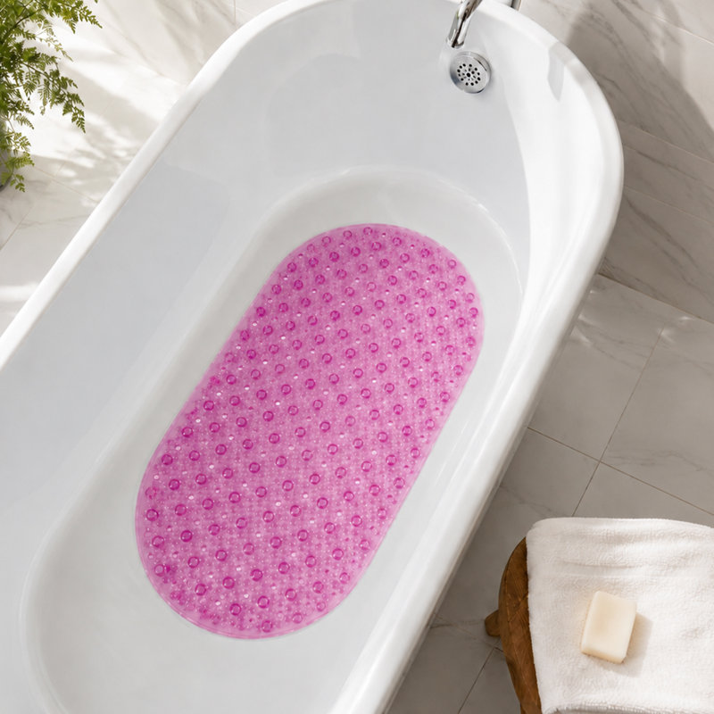 Cleo Anti Slip Bath Mat 69Cm X 39Cm, Pink